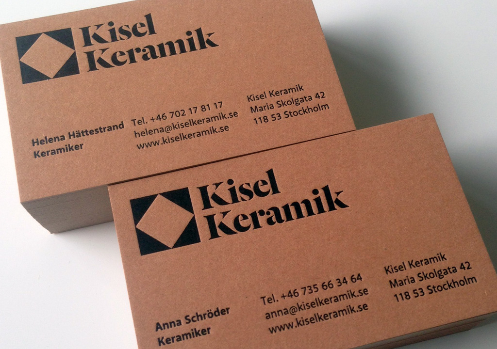 Kisel Keramik business cards