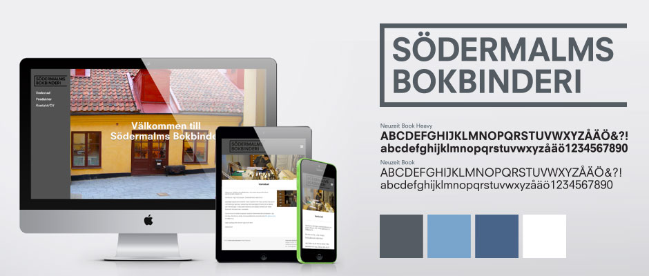 Södermalms Bokbinderi identity & web